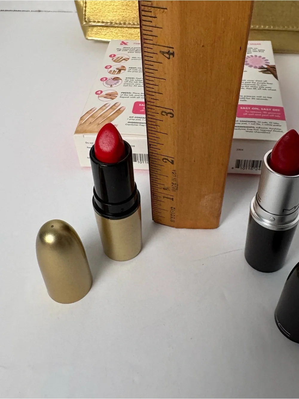 5pc bundle-Estee Lauder gold, metallic cosmetic makeup bag or clutch& Kylie &